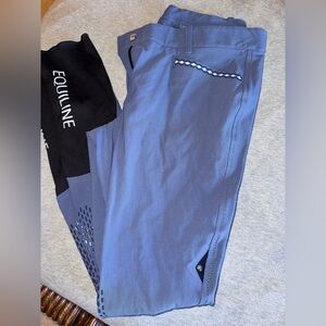 Preowned Equiline blue breeches size 46